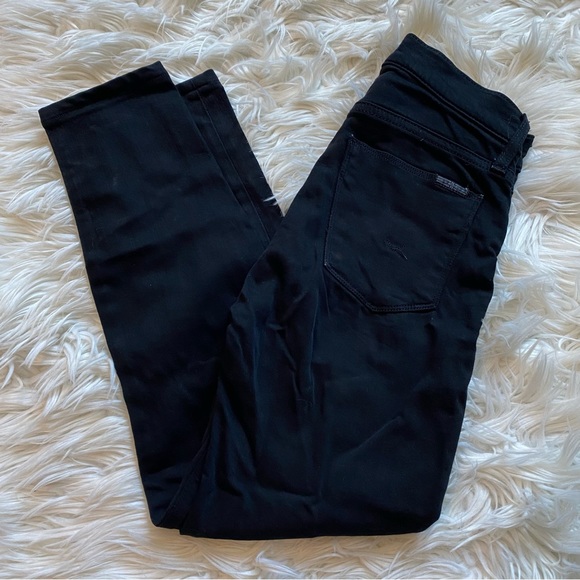 Hudson Barbara high waist super skinny black jeans size 25 - Picture 2 of 9